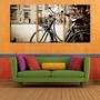 Imagem de Quadro canvas 68x126 bicicleta retrô na árvore