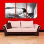 Imagem de Quadro canvas 68x126 onda arrastando surfista