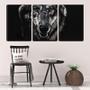 Imagem de Quadro canvas 80x140 face de lobo selvagem