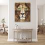 Imagem de Quadro Canvas Decorativo Leão Rei de Juda Cruz 80x100cm
