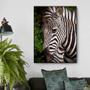 Imagem de Quadro Canvas Decorativo para Sala Savana Africana Zebra 90x60