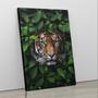 Imagem de Quadro Canvas Decorativo Tigre Escondido CAN7100