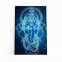 Imagem de Quadro Canvas Ganesha Deus Hindu ul Neon Universo 60X40Cm