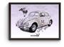 Imagem de Quadro Carros Iconicos Herbie Poster Moldurado