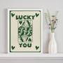 Imagem de Quadro Carta Baralho - Lucky You 33x24cm