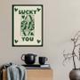 Imagem de Quadro Carta Baralho - Lucky You 45x34cm - com vidro