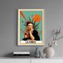 Imagem de Quadro Carta Tarot La Force - Frida 45X34Cm - Com Vidro