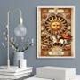 Imagem de Quadro Carta Tarot Vintage - The Sun 33X24Cm