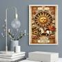 Imagem de Quadro Carta Tarot Vintage - The Sun 45x34cm - com vidro