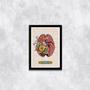 Imagem de Quadro Cérebro Com Flores Think 24X18Cm