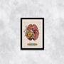 Imagem de Quadro Cérebro com Flores Think 33x24cm - com vidro