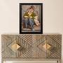 Imagem de Quadro Charlie Chaplin Com Cachorrinho 45X34Cm - Com Vidro
