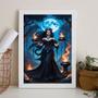 Imagem de Quadro Cigana Ritual Da Lua Cheia 24x18cm - com vidro