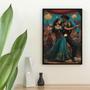 Imagem de Quadro Ciganos Wladimir e Esmeralda 45x34cm - com vidro