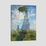 Imagem de Quadro Claude Monet Mulher Com Sombrinha Tela No Chassi 63X42Cm