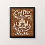 Imagem de Quadro Coffee Makes Everything Possible 45x34cm - com vidro