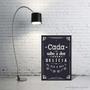 Imagem de Quadro Com Frases Decorativo Com Dupla Face Ideal Para Sala