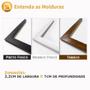 Imagem de Quadro Com Moldura Decorativo Grande Alta Resolução Para Sala Quarto  Escritório Lobo Uivando