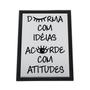 Imagem de Quadro Com Moldura Durma Com Ideias Acorde Com Atitudes