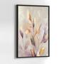 Imagem de Quadro com Moldura Floral Cores Claras Plantas luxo Decorativo Grande Sala Quarto Hall Escritório Cozinha Vertical