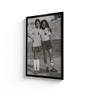 Imagem de Quadro Com Vidro Chico Buarque e Bob Marley Futebol Música Sala Quarto Escritório