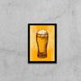 Imagem de Quadro Copo de Cerveja Com Asas 33x24cm - com vidro