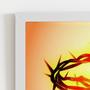 Imagem de Quadro Coroa de Espinhos Jesus Cristo Moldura Branca 60x40cm
