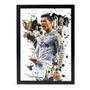 Imagem de Quadro Cristiano Ronaldo Rei da Champions Moldura e Vidro