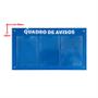 Imagem de Quadro De Aviso Gestão 3 Displays A4 Acm Azul Telecom