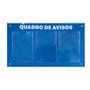 Imagem de Quadro De Aviso Gestão 3 Displays A4 Acm Azul Telecom