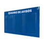 Imagem de Quadro De Aviso Gestão 3 Displays A4 Acm Azul Telecom