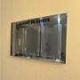 Imagem de Quadro De Aviso Gestão 3 Displays  A4 Acm Prata Espelhado