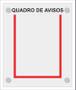 Imagem de Quadro De Aviso Gestão Com 1 Displays A4 Acrílico Vermelho