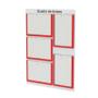 Imagem de Quadro De Avisos Basic Com 5 Displays A4 3 Horizontais 2 Verticais