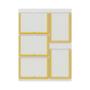 Imagem de Quadro De Avisos Basic Com 5 Displays A4 3 Horizontais 2 Verticais