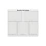 Imagem de Quadro De Avisos Basic Com 5 Displays A4 Com Bordas Coloridas  3 Verticais e 2 Horizontais
