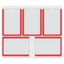 Imagem de Quadro De Avisos Basic Com 5 Displays Transparentes e Bordas Coloridas