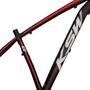 Quadro de Bicicleta Aro 29 KSW XLT Alumínio Tamanho 17 Preto com Vermelho e Branco Imagem de Quadro de Bicicleta Aro 29 KSW XLT Alumínio Tamanho 17 Preto com Vermelho e Branco