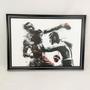 Imagem de Quadro De Parede Boxe Muay Thai Tela Com Moldura 50X70X3Cm