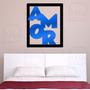 Imagem de Quadro de Parede Decorativo Amor Letras Mdf 6mm 60x50cm