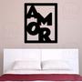 Imagem de Quadro de Parede Decorativo Amor Letras Mdf 6mm 60x50cm