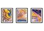 Imagem de Quadro decor 30x66 canvas formas abstratas mod 227