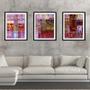 Imagem de Quadro decor 30x66 canvas formas abstratas mod 248