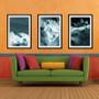 Imagem de Quadro decor 30x66 canvas formas abstratas mod 45