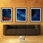 Imagem de Quadro decor canvas 30x66 universo colorido mod 140