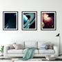 Imagem de Quadro decor canvas 30x66 universo colorido mod 145