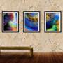 Imagem de Quadro decor canvas 30x66 universo colorido mod 227