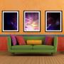 Imagem de Quadro decor canvas 30x66 universo colorido mod 246