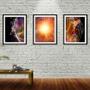 Imagem de Quadro decor canvas 55x110 universo colorido mod 276