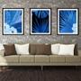 Imagem de Quadro decor canvas preto 45x96 folhas tropicais modelo 168